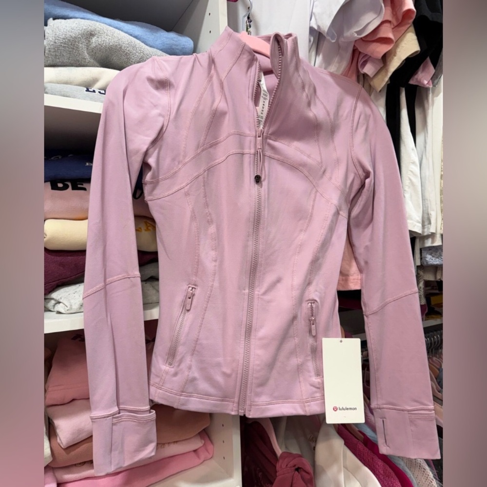 NWT Lululemon Define Jacket Luon Pink Peony Size 4 Small Full Zip Coat